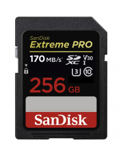 SanDisk SDXC Extreme PRO 256GB 170MB/s V30 UHS-I U3